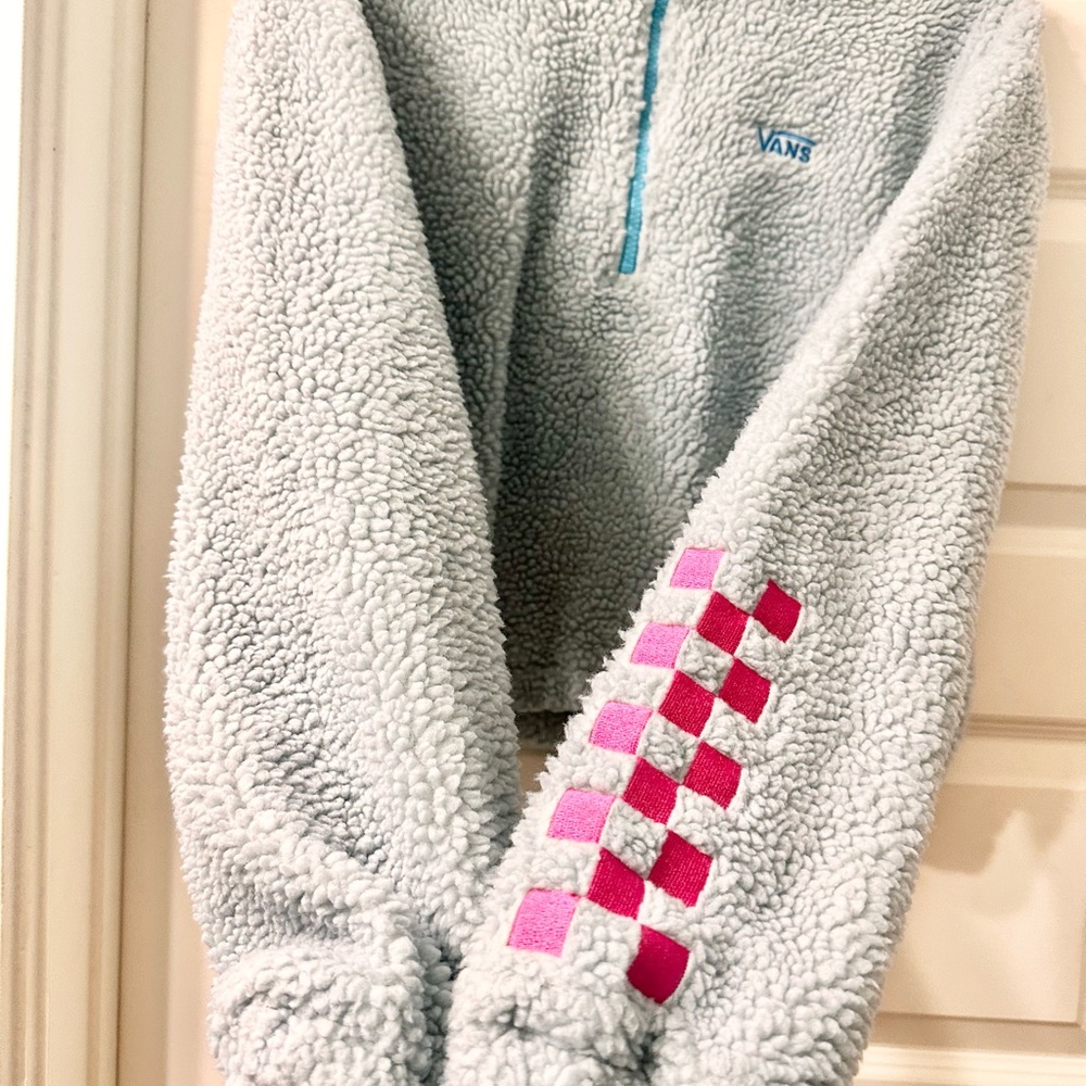 Vans Sherpa Zip Fleece Sweater. Small - Picture 4 of 8